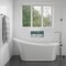 Eago EAGO AM2140 6 Foot White Free Standing Air Bubble Bathtub AM2140 - alternate 1